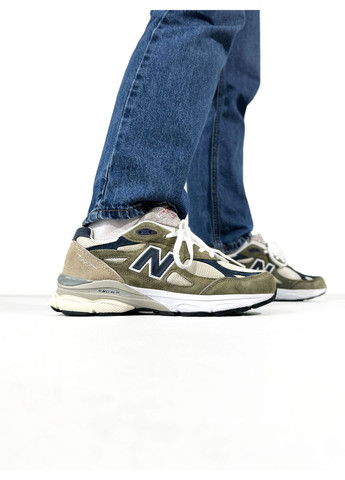 Хакі Осінні кросівки чоловічі і жіночі new balance 990 khaki | нью беланс 990 хакі No Brand