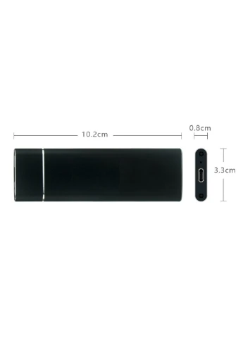Зовнішня кишеня до M.2 на Type-C USB 3.1 (F) Gen2, 10 Gb/s, 2TB, B key NGFF Black China (395707942)