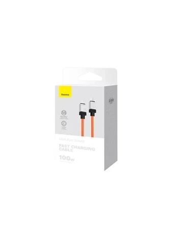 Кабель CoolPlay Series Fast Charging Cable TypeC to Type-C 100W 1m Orange (CAKW000207) Baseus (313239000)