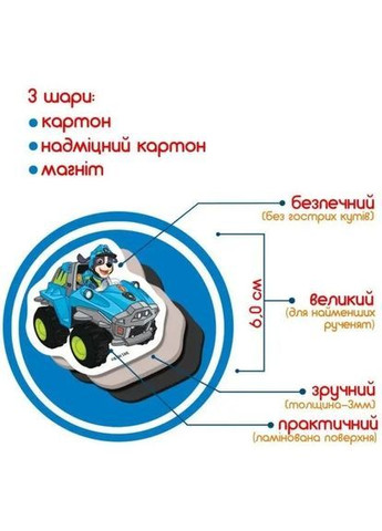 Набор магнитов Щенячий патруль. Диномиссия, 24 шт. () MAGDUM ML4034-05 (370269110)