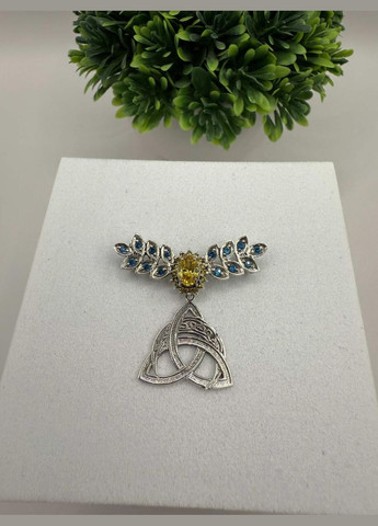 Кулон срібло 925 проба Дукач колоски лунниця в триквері, означає достаток, вірність, захист і любов No Brand (338861833)