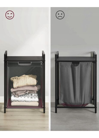 Корзина для белья Napoli 65 л в стиле Loft серый Leobert (361951633)