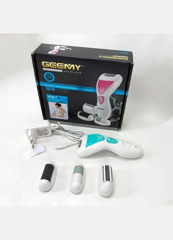 Женский эпилятор 4 в 1 GM7006 триммер эпиляция бикини Белый с бирюзовым Geemy (336381199)
