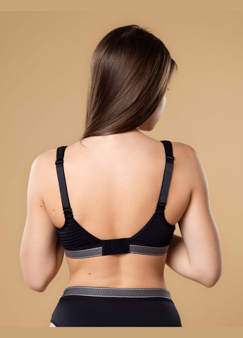 Чёрный бюстгальтер slz27401134 чёрный с формованной чашкой без косточек Brabrabra без косточек