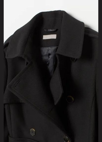 Черное Пальто H&M