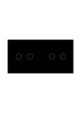 Сенсорный проходной/перекрестный выключатель 4 сенсора (2-2) стекло (VL-C702S/C702S-12) Livolo (370970520)