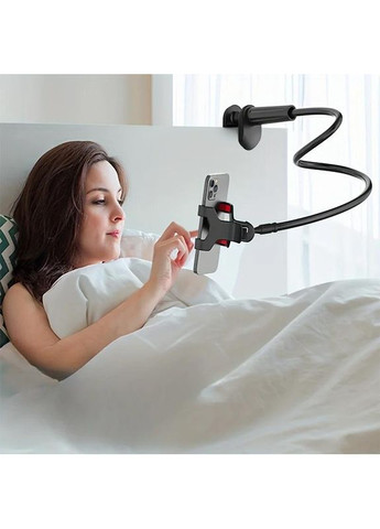 Тримач для телефону із кріпленням до столу чорний 65 см для планшета та смартфона універсальний кронштейн ProDobro (365442675)