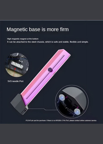 Вертикальный кронштейн для видеокарты с ARGB-подсветкой светящийся регулируемый No Brand (334877821)