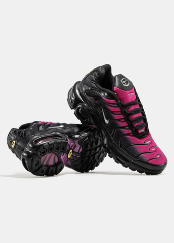 Розовые демисезонные кроссовки мужские и женские nike air max tn plus pink black | найк аир макс тн плюс розовые No Brand