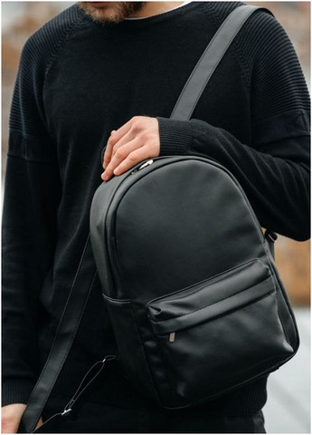 Рюкзак мужской из экокожи Brix LB Черный Sambag (301871142)