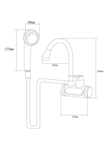 Проточний водонагрівач JZ-7C141W (9793213) AQUATICA (316342834)