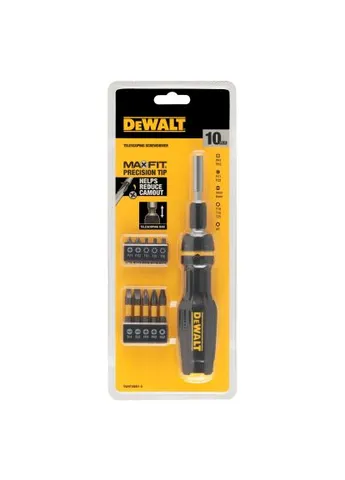 Викрутка FULL FIT Telescoping, зі змінними бітами, 10 біт (DWHT68001-0) DeWALT FULL FIT Telescoping, зі змінними бітами, 10 біт (389132245)