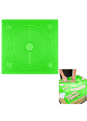 Коврик силиконовый для раскатки теста большой квадратный 70х70 см Kitchen Master (283323702)