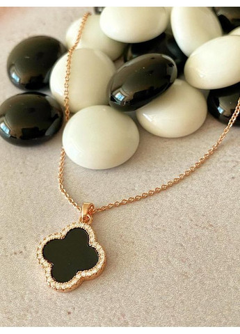 Позолоченная Цепочка (Колье) "Клевер" 40см-45см + Браслет. Позолота No Brand (364502972)