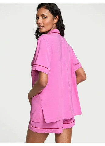 Розовая всесезон подарочный набор пижама modal soft short pajama set + трусики swiss dot dream angels Victoria's Secret