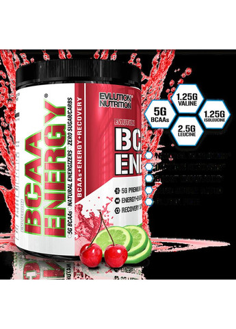 (уценка срок по 3.25) Аминокислоты БЦАА BCAA Energy 30 порц. (Rocket pop) EVLution Nutrition (348138195)