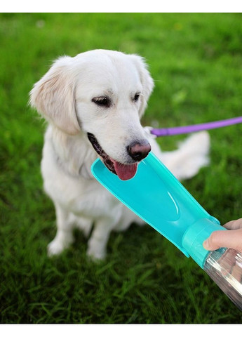 Пляшка-поїлка для собак 14557 550 мл блакитна No Brand (361025077)