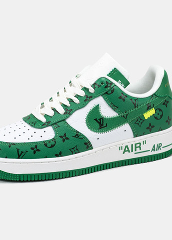 Кросівки жіночі Nike Air Force 1 x Louis Vuitton green white | Найк Аір Форс 1 зелені білі No Brand зелені демісезони (315761818)