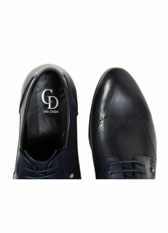Темно-синие туфли 7162307 43 цвет тёмно-синий Carlo Delari