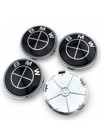 Ковпачок в диски БМВ заглушка для дисків 68/64 мм Чорним логотипом (1 шт.) BMW (354698594)