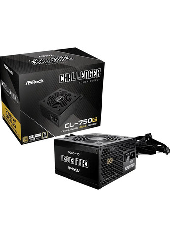 Блок питания Challenger 750W Black (CL-750G) ASRock (362670774)