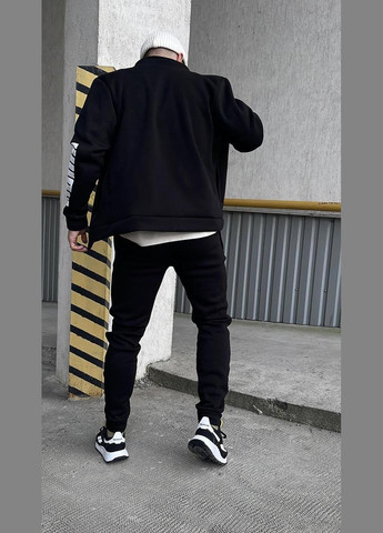 Чоловічий спортивний костюм чорний No Brand (367982280)