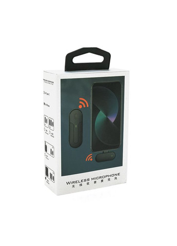 Петличный беспроводной микрофон K83 (2шт)+ кейс, разъем Lighting, встроенный аккумулятор 80 mAh, Black, Box Voltronic (314930544)