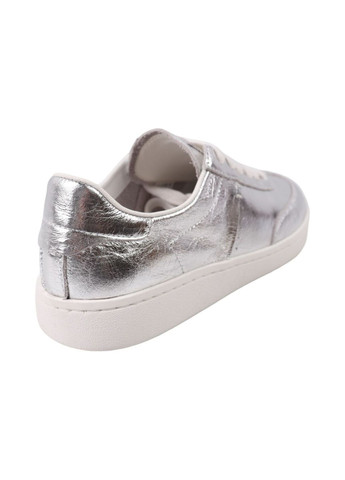 Сірі кеди жіночі срібло натуральна шкіра Gifanni 336-25DTS