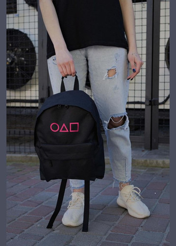 Повседневный Рюкзак Школьный Compact С Принтом Игра В Кальмара Black Without (347584680)