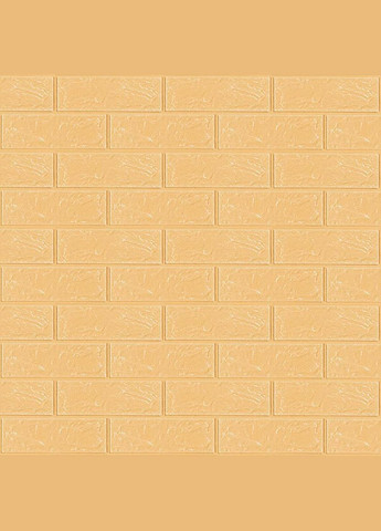Самоклеюча 3D панель під бежеву цеглу в рулоні 19600x700x3мм (R009-3-20) SW-00001195 Sticker Wall (300242268)