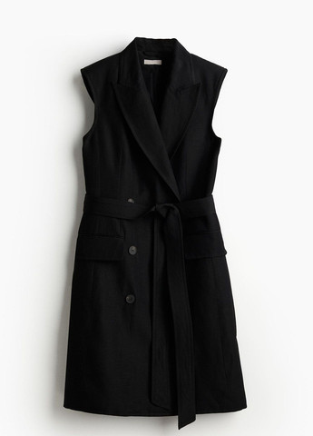 Чорна ділова сукня H&M в смужку