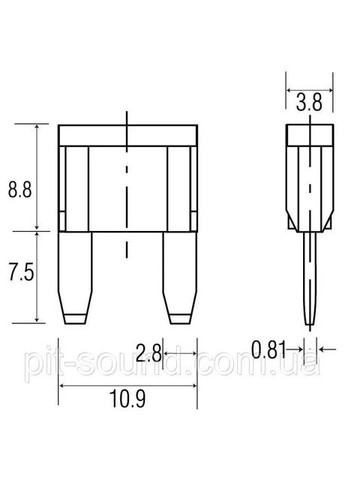 Автомобільні запобіжники Bolatus 20 штук 2А (сірий) No Brand (301349257)