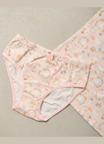 Бежевая комплект для девочки с трусиками Ozkan