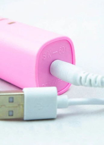 Щетка зубная электрическая Shuke SK-601 массажная аккумуляторная с 4 насадками 5 режимов работы Розовый VTech (329182209)