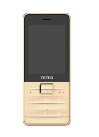 Телефон T454 Dual SIM 2симочный кнопочный золотистый Tecno (293346431)