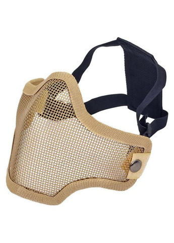 Захисна маска на півобличчя зі сталевої сітки CM01 Хакі SILVER KNIGHT (296654736)