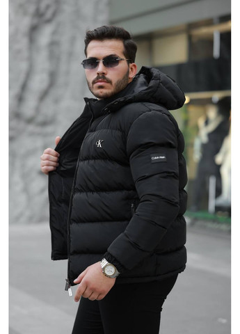 Чорна зимня чоловіча куртка пуховик зимовий до -25 куртка-лайнер Calvin Klein