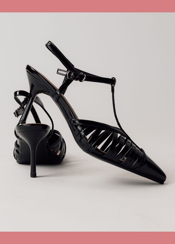 Босоніжки на високій шпильці лакова шкіра Aiformaria (325215325)