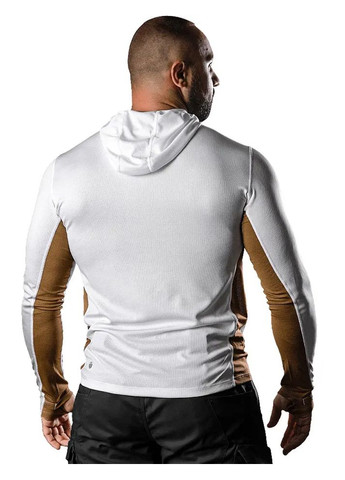 Біла лонгслів chiton air hood white Camotec