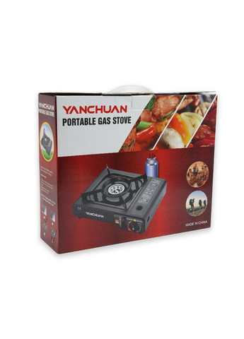 Портативна туристична газова плита 2900W для кемпінгу з адаптером Yanchuan (300076194)