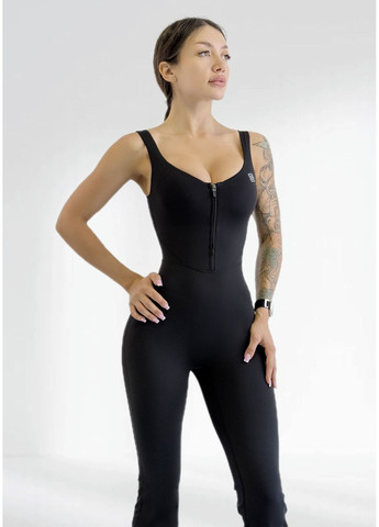 Спортивный комбинезон женский LILAFIT комбинезон-брюки чёрный спортивный нейлон