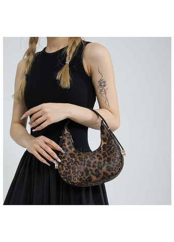 Женская сумка багет 9243 через плечо далматинец зебра леопардовая No Brand (366871864)
