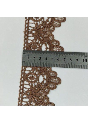 (1 метр) Кружево макраме 6,5 см цвет - коричневый (07М-T1138-5) Plus-plus (352743506)