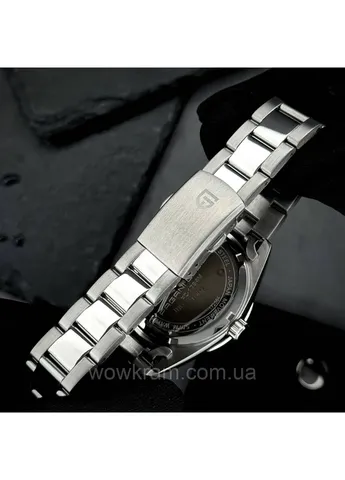 Чоловічий годинник PD-1794M Silver-Green з сапфіровим склом та японським механізмом Pagani Design (377480947)