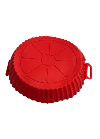 Силіконова форма для запікання в Аерогрилі / Аерофритюрниці / Мікрохвильовій печі / Духовці Колесо Червона No Brand (341324881)