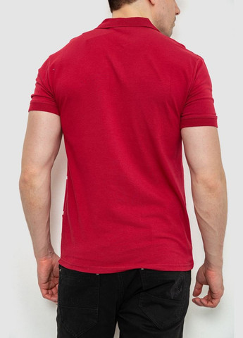 Бордова поло чоловіче в смужку 214r141 з коротким рукавом Ager