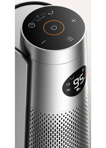 Тепловентилятор Dreo, 25м2, 2000Вт, электр. упр-ние, керамич.нагрев.элемент, пульт ДУ, 8 скор., серебряный Xiaomi (366831913)