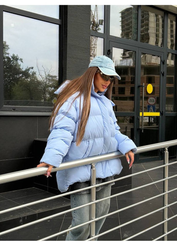 Светло-голубой зимний Пуховик Vakko