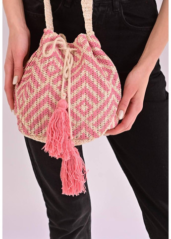 Сумка жіноча бежева із соломки No Brand Сумка крос-боді (361230494)