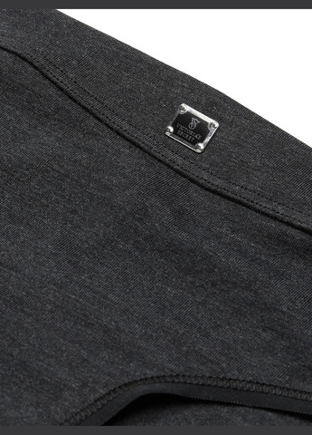 Трусики хіпс жіночі бавовна темно сірі Victoria's Secret хіпстери (335236325)